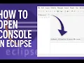 How to open console in eclipse eclipse mein output screen kaise laye