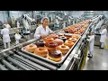 Inside A Dunkin Donuts Factory Glazing 10 000 Donuts Per Hour