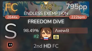 Download [7.78⭐Live] AxewB | xi / R3 Music Box - FREEDOM DiVE [ENDLESS EXEMPTiON] +HD 98.49% {#2 795pp FC} MP3