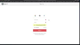 Learning Python using repl it - creating your account