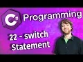 C Programming Tutorial 22 - switch Statement