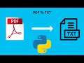 How to convert PDF to TXT in Python - Lorem Ipsum Example
