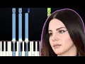 Lana Del Rey - Watercolor Eyes Piano Tutorial