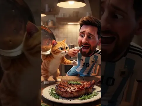 Ronaldo dan Messi dan kucing #ronaldo #messi