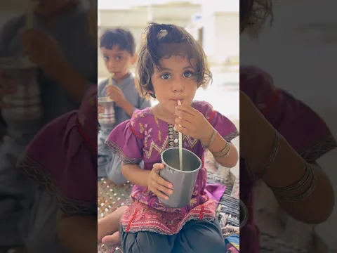 cute baby girl in village #village life #funny