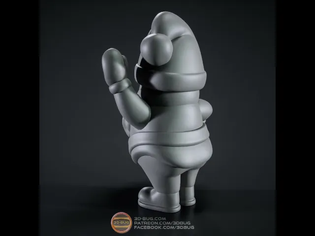 Stylized Santa video thumbnail