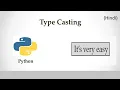 Type Casting in Python Hindi