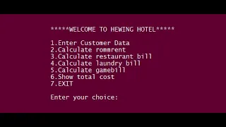 SIMPLE HOTEL MANAGEMENT SYSTEM IN PYTHON WITH SOURCE CODE