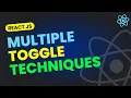 Multiple Ways to Toggle a Class in React JS Toggle Techniques React JS Tutorial