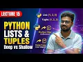Python Lists Tuples Methods Shallow vs Deep Copy Tuple Functions Explained
