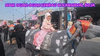 NAIK OGOH-OGOH KERBAU DI KARNAVAL BOJA #karnaval #karnavalboja #pawai #agustusan #kerbau#ogohogoh