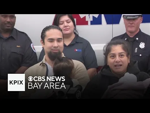 SF parents reunite with first responders who helped deliver baby amid traffic jam