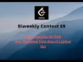 Leetcode Biweekly contest 69 A and B Capitalize the Title Maximum Twin Sum of a Linked List