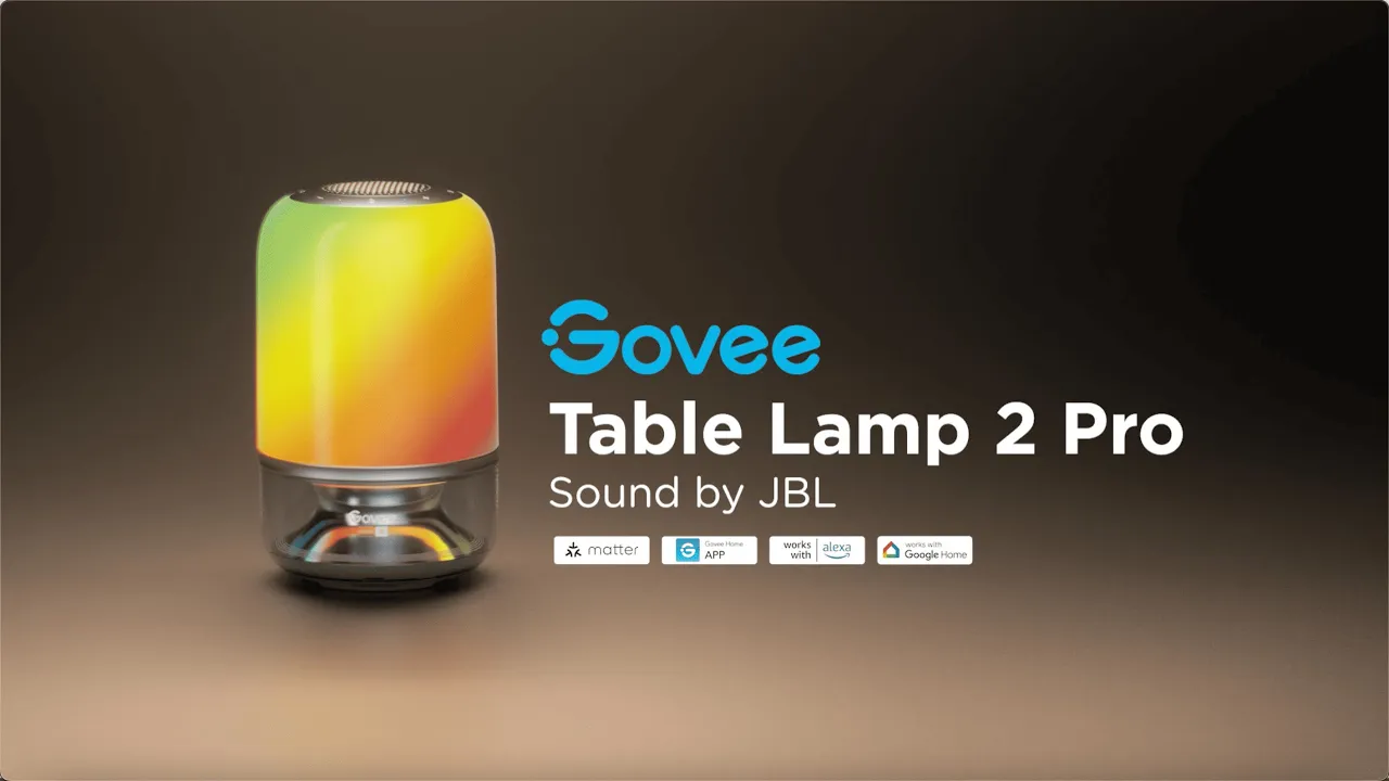 GOVEE — Govee Table Lamp 2 Pro - Sound by JBL (YouTube video ad)