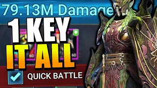 FULL AUTO 1 KEY EVERYTHING Emic Trunkheart Raid Shadow Legends Test Server