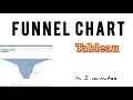 Tableau - Funnel chart simple and advanced 2 minutes