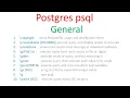 PostgreSQL psql - General PART 4 of 12