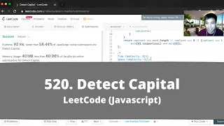 How to Solve 520 Detect Capital on LeetCode - Javascript
