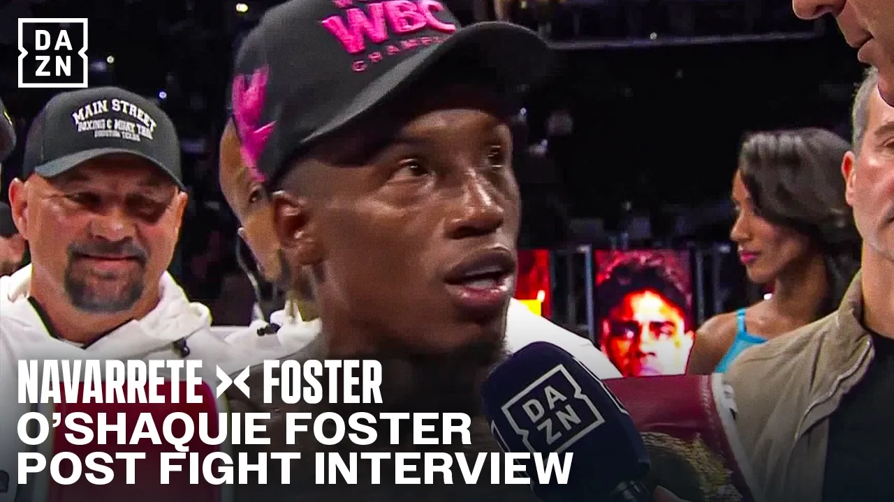 O'Shaquie Foster REACTS to defeating Emanuel Navarrete and reveals who is next!