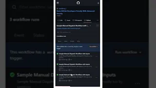 Create a manual dispatch workflow with input parameters in GitHub
