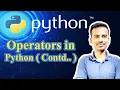 8 Python Operators Contd By Harish Python Beginner to Advanced Mastery Course KTH