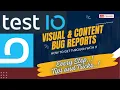 Test IO Visual and Content Bug Report - How to pass the module Live walk-through full tutorial