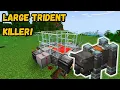 How to Build a 2x3 TRIDENT KILLER in Minecraft Bedrock 1 21