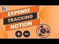Expense Tracking Notion Tutorial How to Add Delete Expenses
