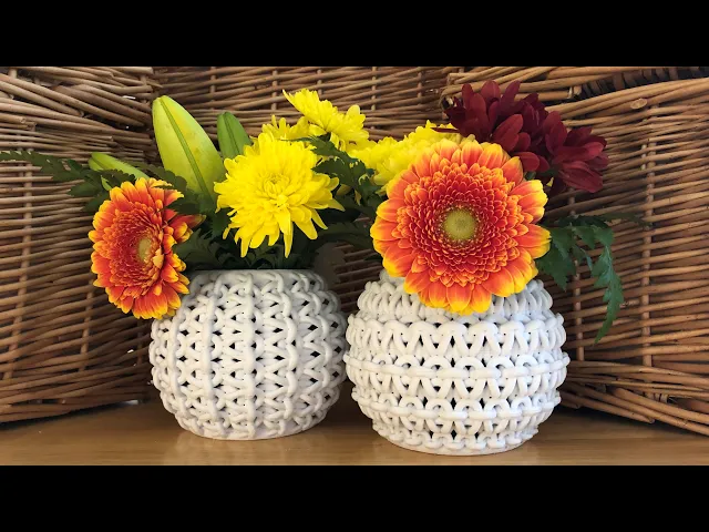 Garter Knit Round Bowl (Circumferential) video thumbnail