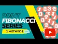 Fibonacci Series in SQL Oracle Oracle Tricky Interview Questions