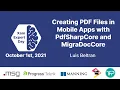 Creating PDF Files in Mobile Apps with PdfSharp and MigraDoc - XamExpertDay 2021