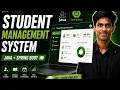 Student Management System Using Java Spring Boot Full Stack Project Step-by-Step