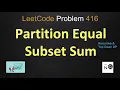 Partition Equal Subset Sum partition equal subset sum recursive top down dp