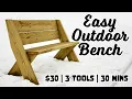 We Built a Bench from FOUR 2x8s in 30 minutes