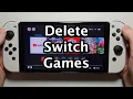 Nintendo Switch How to Delete Games Apps