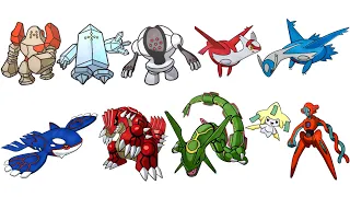 Coloring Every Legendary Pokemon from Generation 3