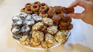 هاهي حلوة معلكة بكاوكاو غير بنص كيلو كاوكاو حضري 3 أشكال حلويات اقتصادية بمذاقات مختلفة/حلويات العيد