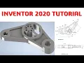 Inventor 2020 Tutorial 3D Model Basic Beginners CAD CAM TUTORIAL