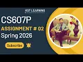 CS607P Assignment 2 Solution Spring 2026 CS607P Assignment 2 Solution 2026 KST Learning