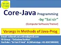 59 Varargs in Method Parameter of Java-Program