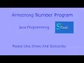 Armstrong number program in java