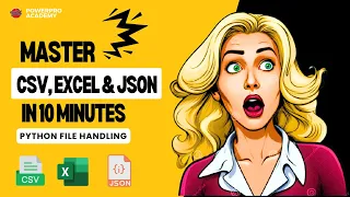Master CSV Excel JSON Files in Python File Handling in Data Analysis csv json openpyxl