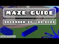 Blue Wood Maze Guide December 21 - 25 With Minimap Lumber Tycoon 2 Roblox