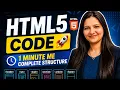 HTML5 Document Structure Complete HTML5 Code for Beginners