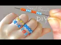 How to make Easy Beaded Rings Beaded Flower Ring Tutorial