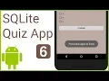 Multiple Choice Quiz App with SQLite Integration Part 6 - STARTACTIVITYFORRESULT SHARED PREFERENCES