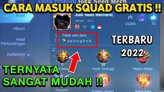 cara masuk squad mobile legends terbaru 2022