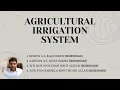 PBL - AGRICULTURE IRRIGATION SYSTEM MICROPROCESSOR BELC 3543