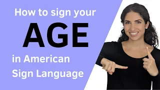 How old are you And AGES in ASL American Sign Language