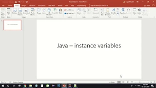 java instance variables getters and setters constructors